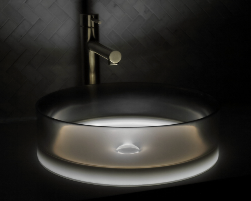 The Basin Lab Liquid Coliseum Black Pearl Resin Basin