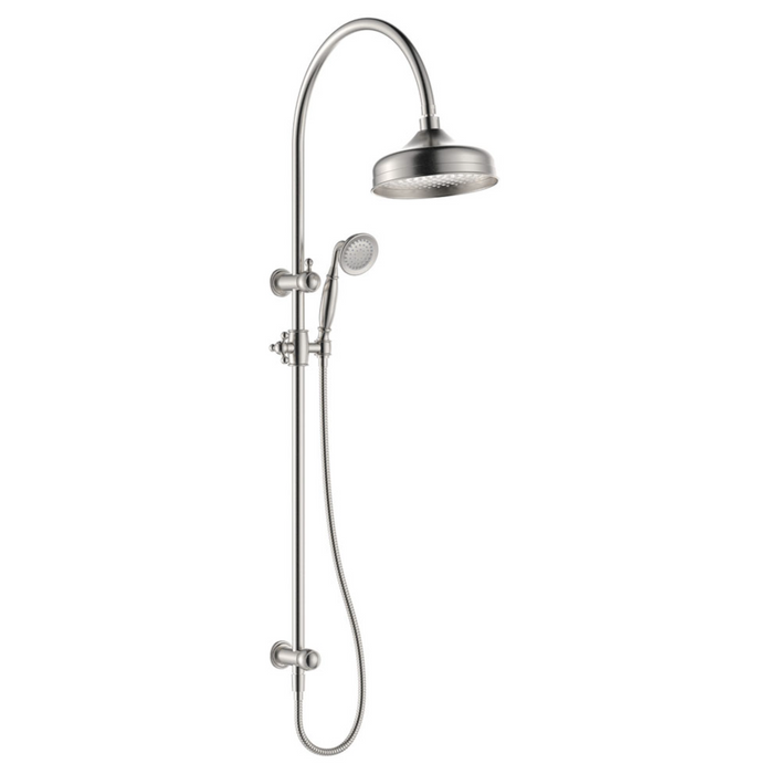 Fienza Lillian Twin Shower - Brushed Nickel