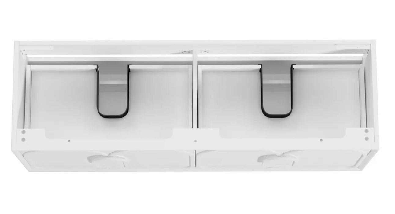 Otti Laguna Wall Hung Vanity - Matte White - 1500mm Double