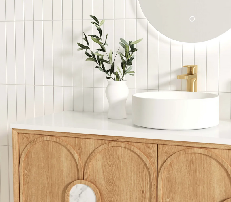 Otti Laguna Wall Hung Vanity - Natural American Oak - 1200mm