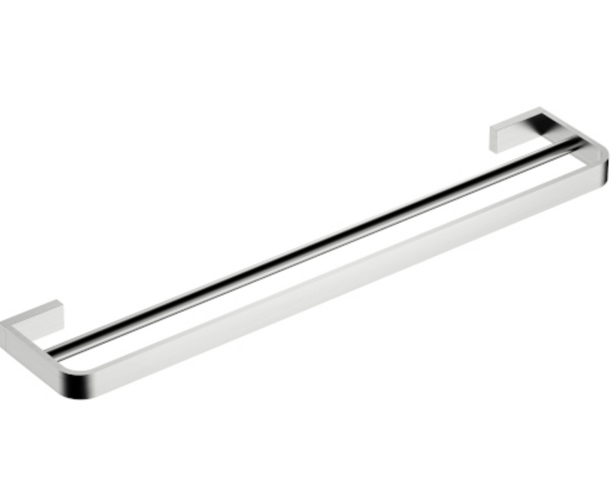 Millennium Inis 800mm Double Towel Rail - Brushed Nickel