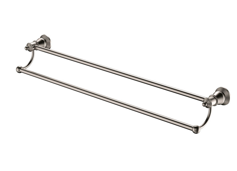 Fienza Lillian Double Towel Rail - Brushed Nickel