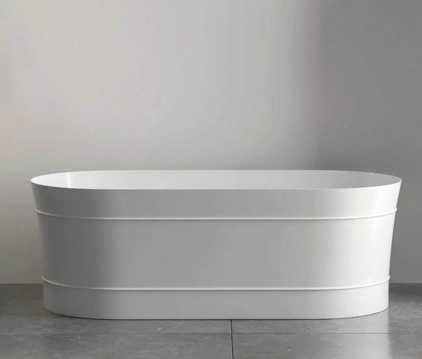 Otti Attica Bondi Freestanding Bath Gloss White - 1700mm