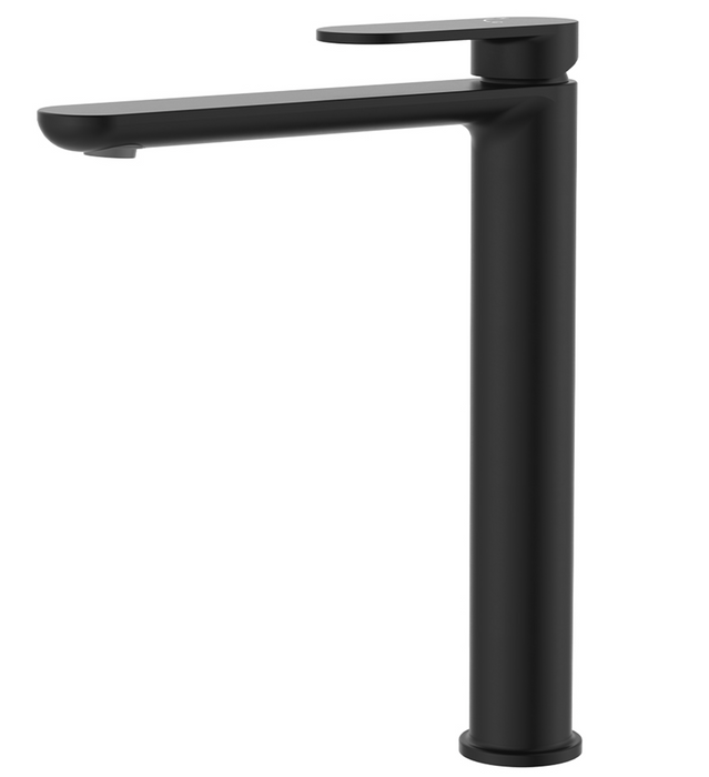 Fienza Empire Slim Cold Start Tall Basin Mixer - Matte Black