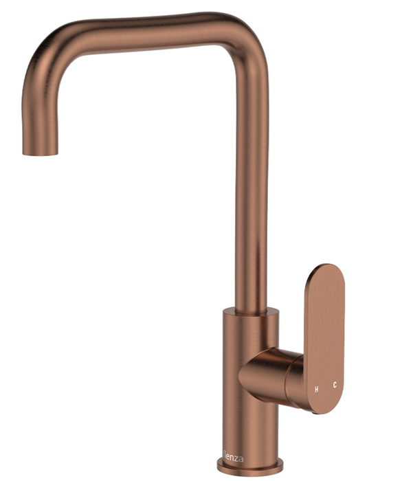 Fienza Empire Slim Sink Mixer - Brushed Copper