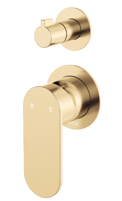 Fienza Empire Slim Wall Diverter Mixer -Small Plates - Urban Brass