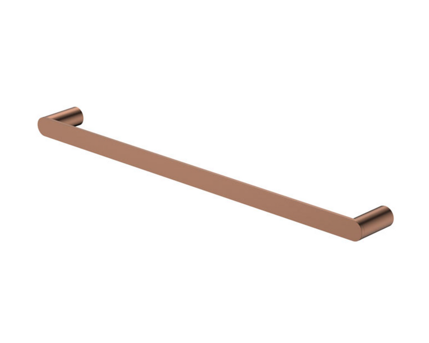 Fienza Empire Slim 600mm Single Towel Rail  - Brushed Copper