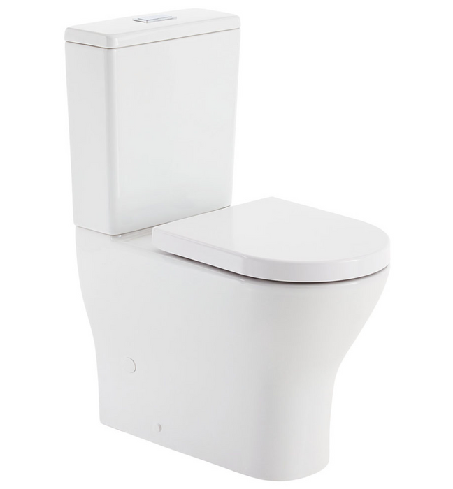 Fienza Tono R & T Back-to-Wall Toilet Suite - 90-160mm - Standard Seat