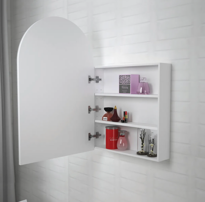 Otti Archie Shaving Cabinet - 900mm x 600mm - Matte White