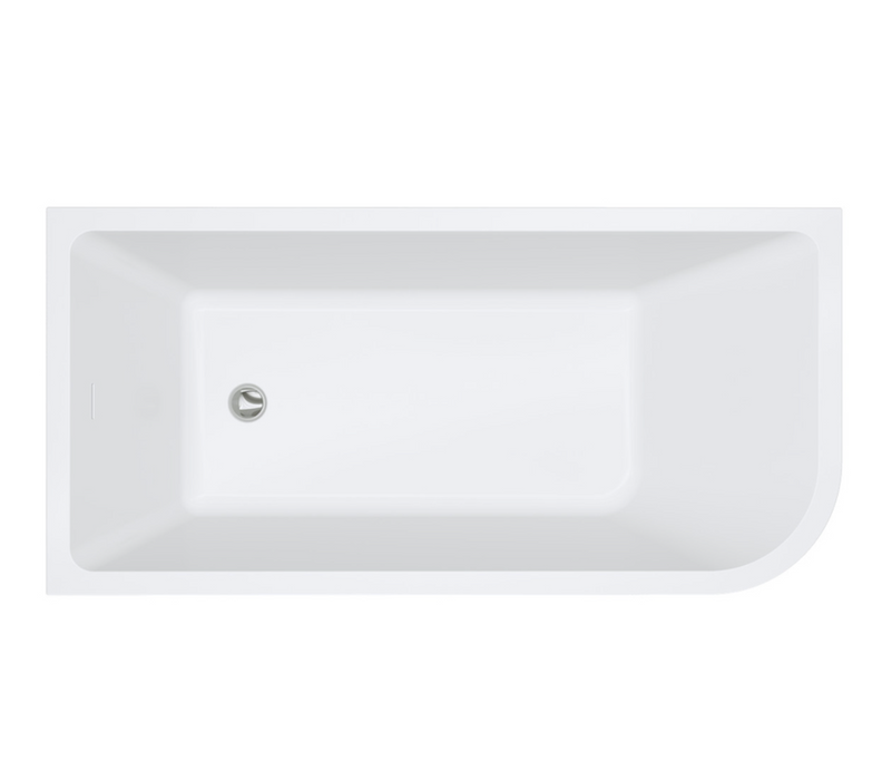 Fienza Hustle Bath - Right-Hand With Overflow - 1500mm