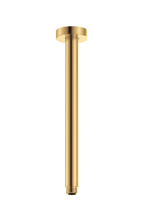 Fienza Round Shower Dropper - 300mm - Brushed Urban Brass