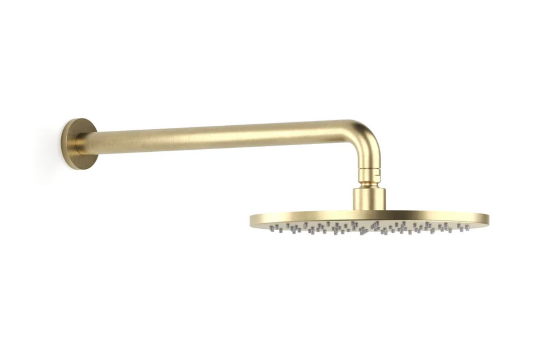 Faucet Strommen Pegasi Wall Shower 250mm Rose - Raw Brushed Brass