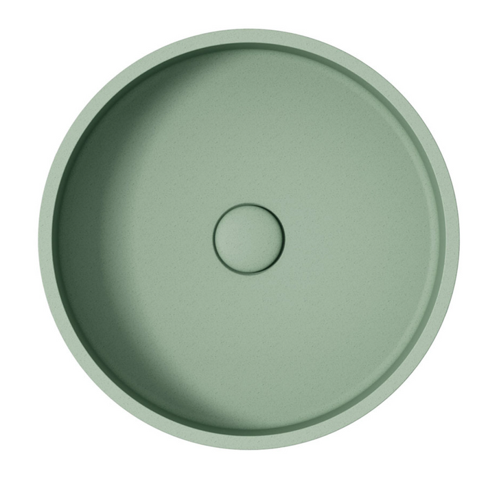 Fienza Jada Round Concrete Above Counter Basin - Sage