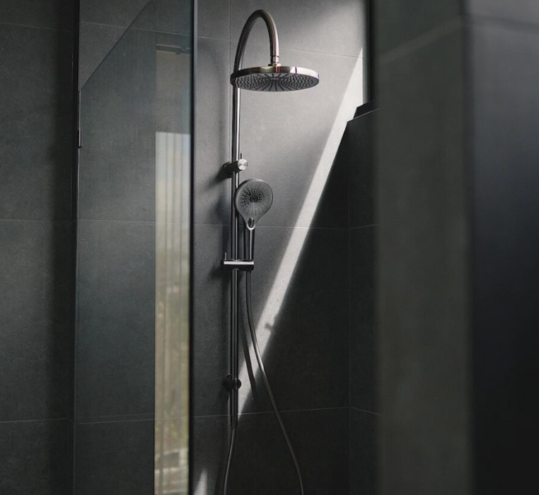 Nero Opal Twin Shower - Graphite