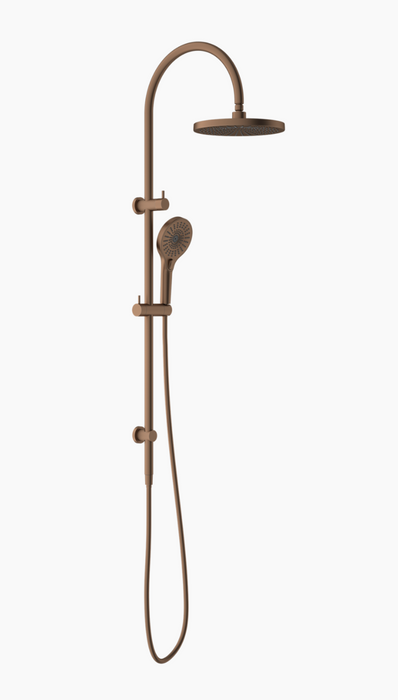 Nero Opal Twin Shower - Brushed Bronze