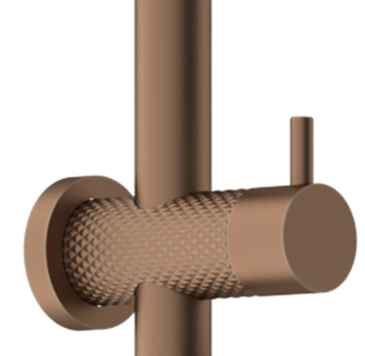 Nero Opal Twin Shower - Brushed Bronze