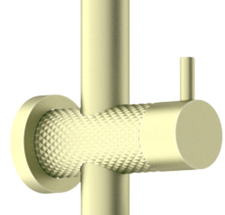 Nero Opal Twin Shower - Brushed Gold