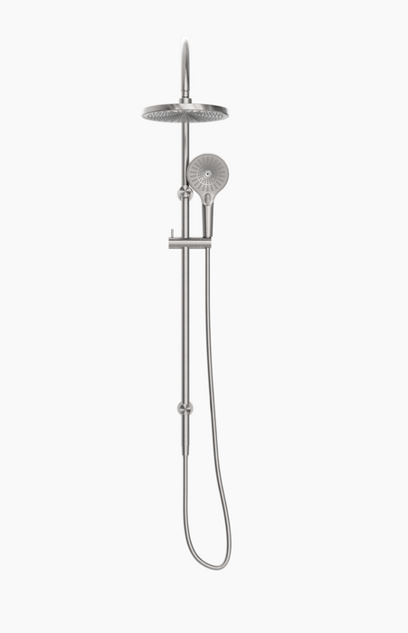 Nero Opal Twin Shower - Brushed Nickel