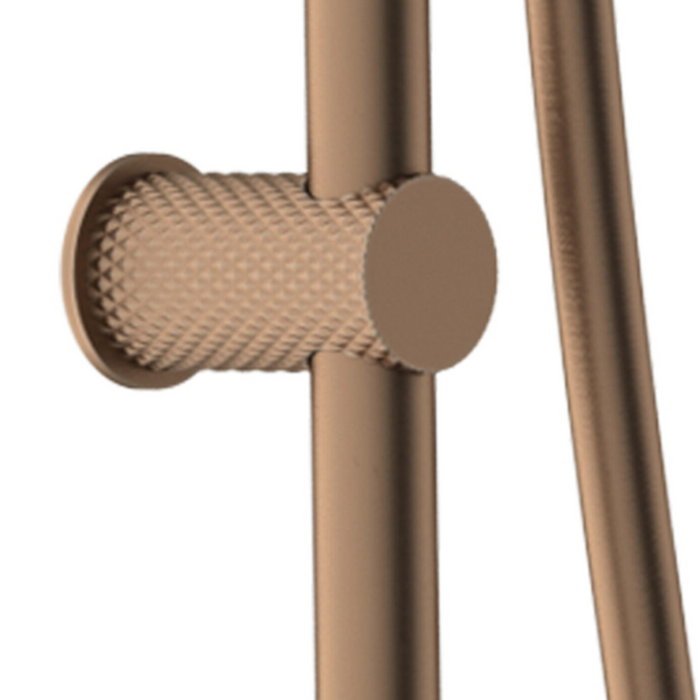 Nero Opal Rail Shower - Brushed Bronze