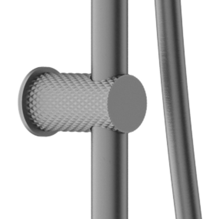 Nero Opal Rail Shower - Graphite