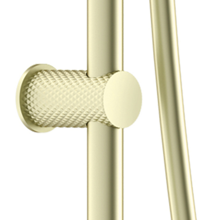Nero Opal Rail Shower - Brushed Gold