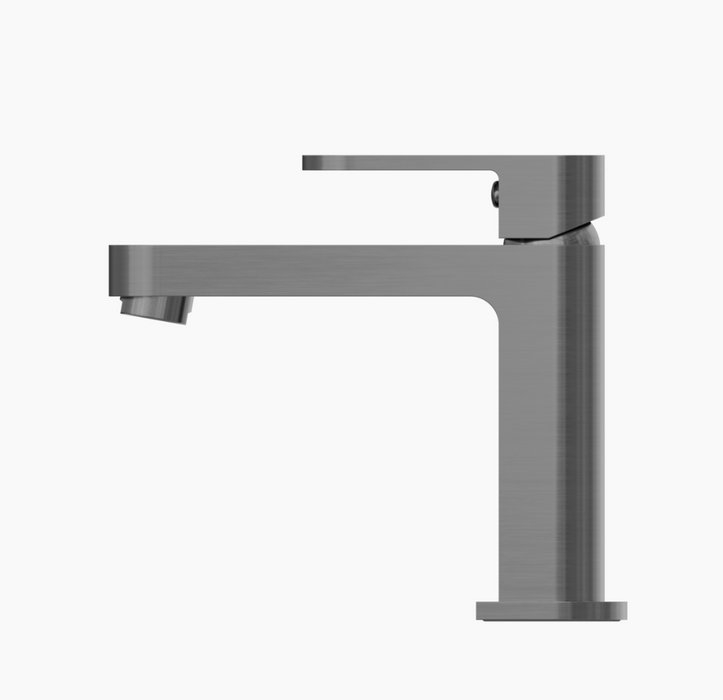 Nero Ecco Basin Mixer - Gun Metal