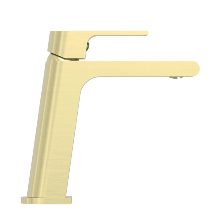 Nero Bianca Basin Mixer - Brushed Gold