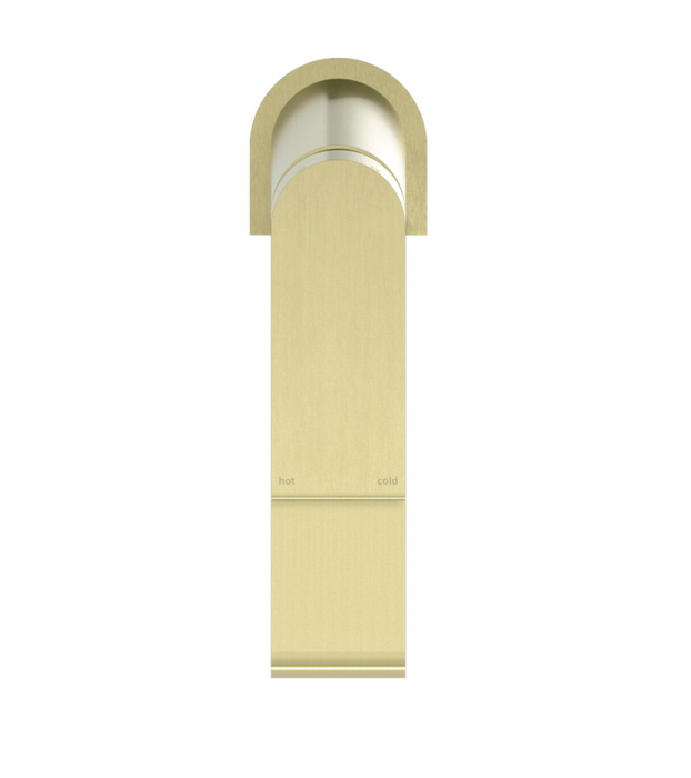 Nero Bianca Basin Mixer - Brushed Gold