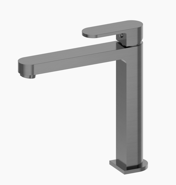 Nero Ecco Tall Basin Mixer - Gun Metal