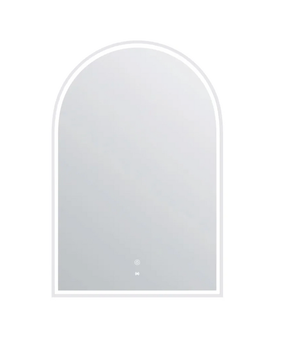 Otti Archie LED Metal Frame Mirror - Matte White - 900mm x 600mm