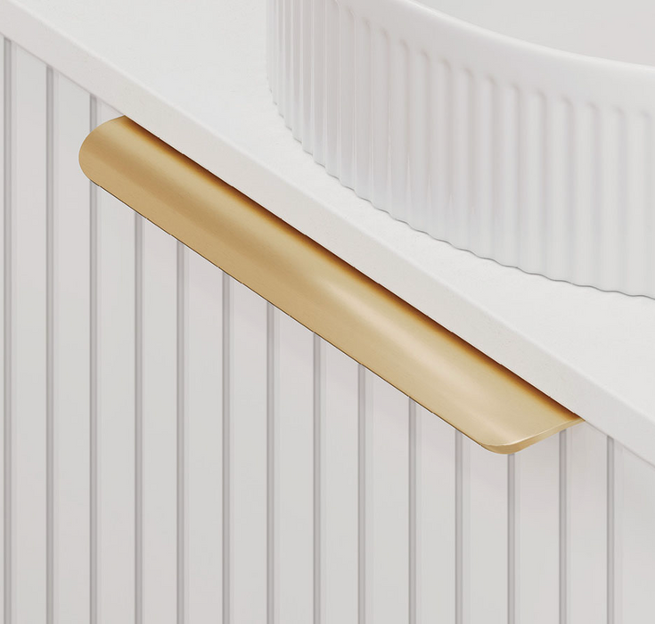 Fienza Edge 350mm Curved Pull Handle - Urban Brass