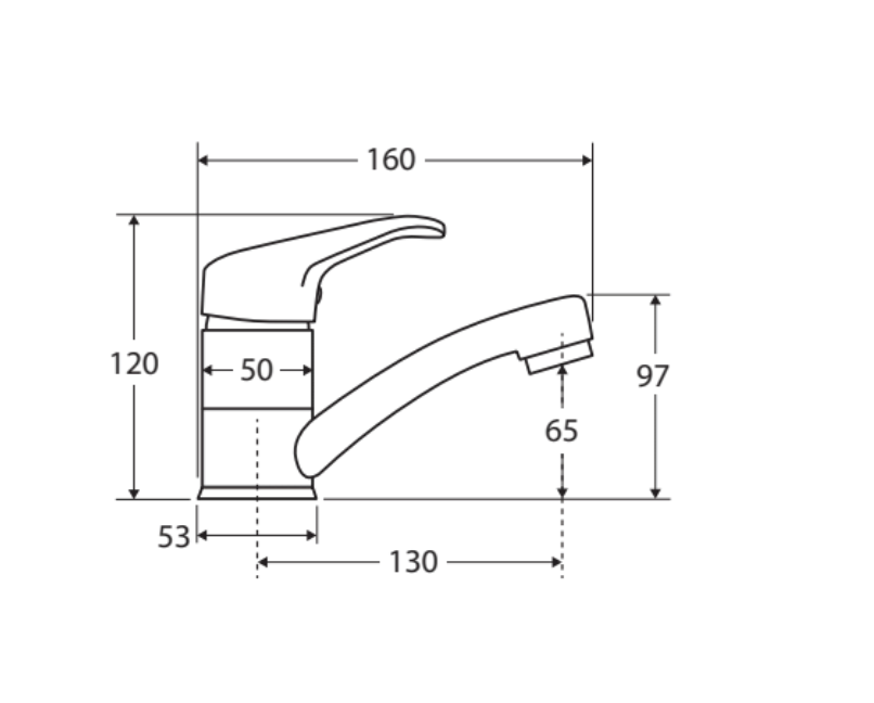 Fienza Loop Swivel Basin Mixer - Chrome