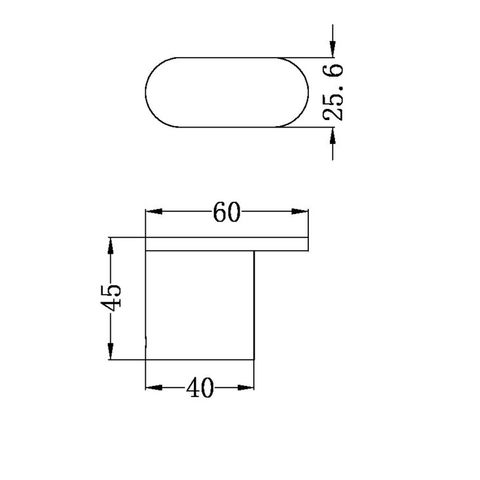 Nero Bianca Robe Hook - Brushed Nickel