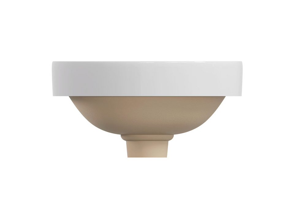 Fienza Aluca Round Semi-Inset Basin, Gloss White