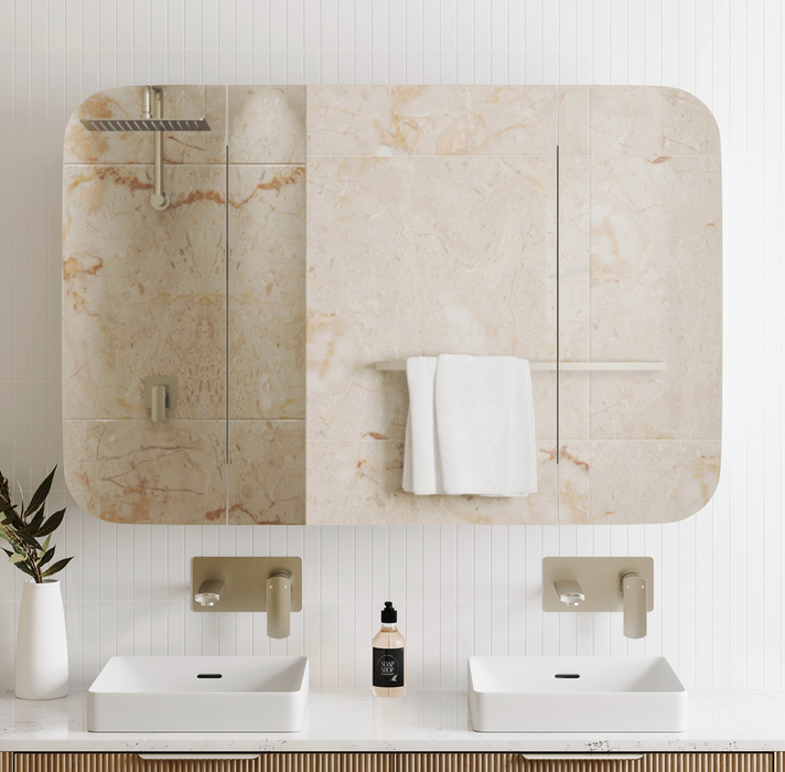 Fienza Marlowe Soft Square Mirror Cabinet - 1200 x 800mm
