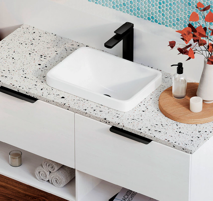 Fienza Sarah Semi-Inset Basin - Gloss White
