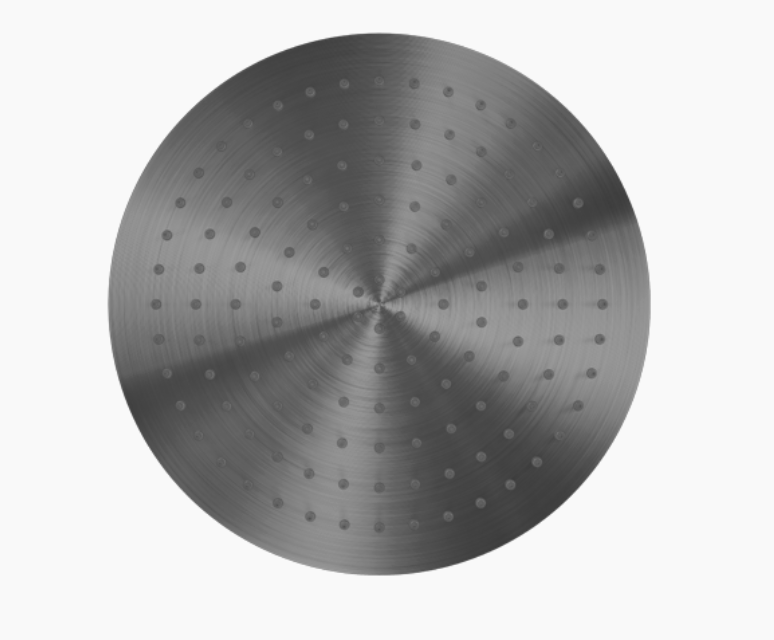 Nero Zen 300mm Round Shower Rose - Graphite
