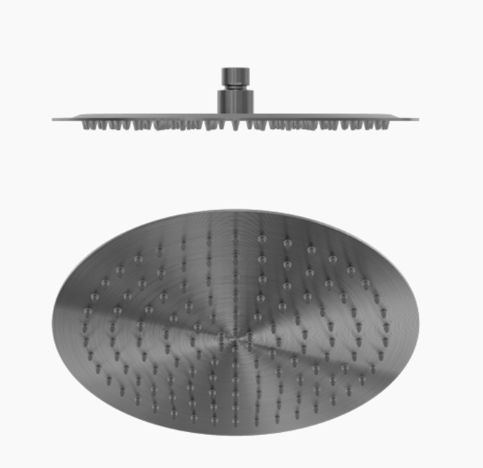 Nero Zen 300mm Round Shower Rose - Graphite