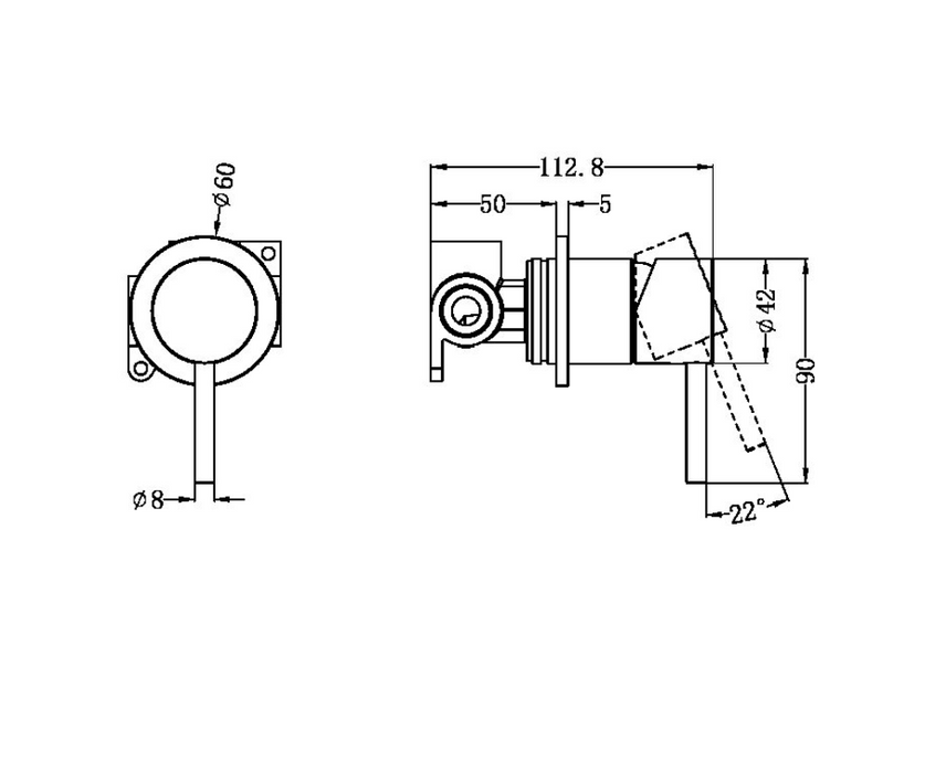 Nero Zen 316SS Shower Mixer - Brushed Nickel