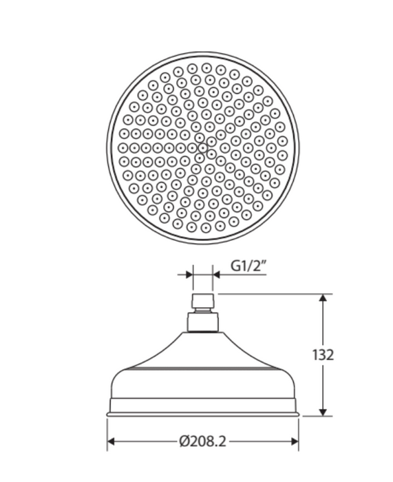Fienza Lillian Shower Head - Chrome