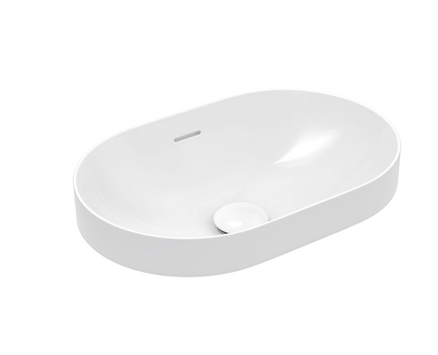 Fienza Aluca Pill Semi-Inset Basin -  Gloss White