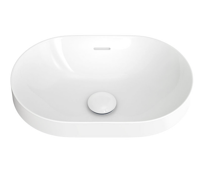 Fienza Aluca Pill Semi-Inset Basin -  Gloss White