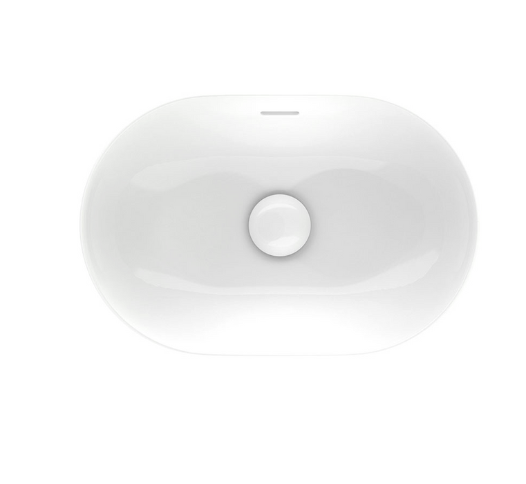 Fienza Aluca Pill Semi-Inset Basin -  Gloss White