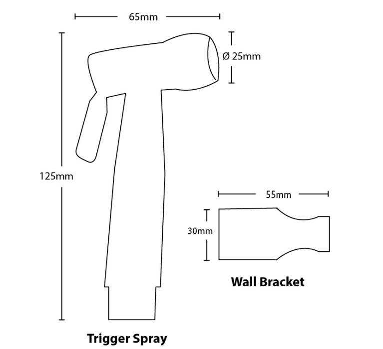 Linkware Trigger Spray with Reinforced Hose/Dual Check Valve - Brushed Gunmetal