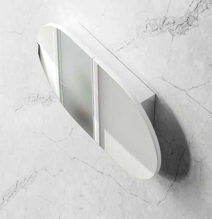 Otti Bondi Shaving Cabinet - 900mm x 600mm - Matte White