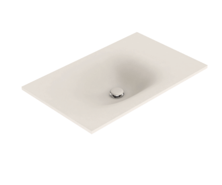 Fienza Satori Edge Scandi Oak Vanity - Floor Mounted RHD - Concrete Top - 750mm