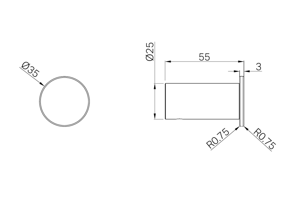 Nero Mecca Robe Hook Slim  - Brushed Gold