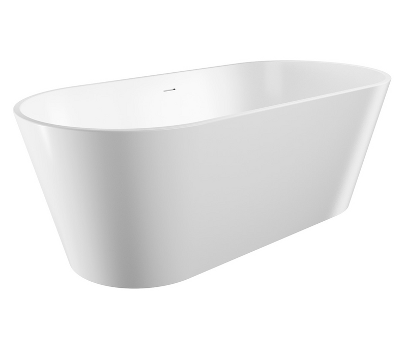 Fienza Austin Freestanding Acrylic Bath With Overflow - 1700mm