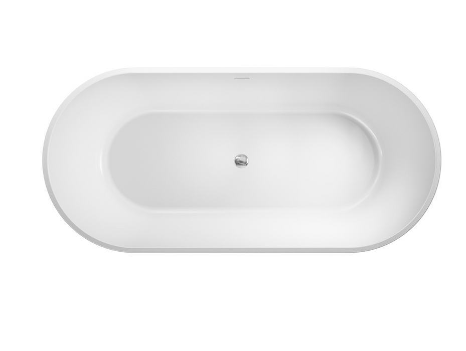 Fienza Austin Freestanding Acrylic Bath With Overflow - 1700mm