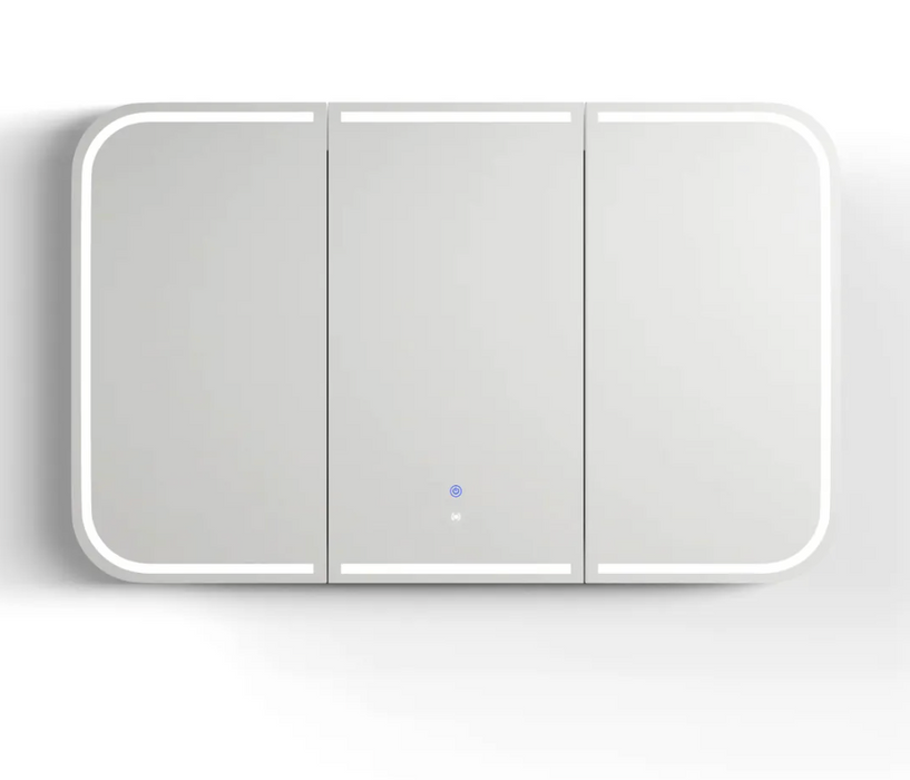 Otti Newport LED Shaving Cabinet - Matte White  - 1200mm x 750mm